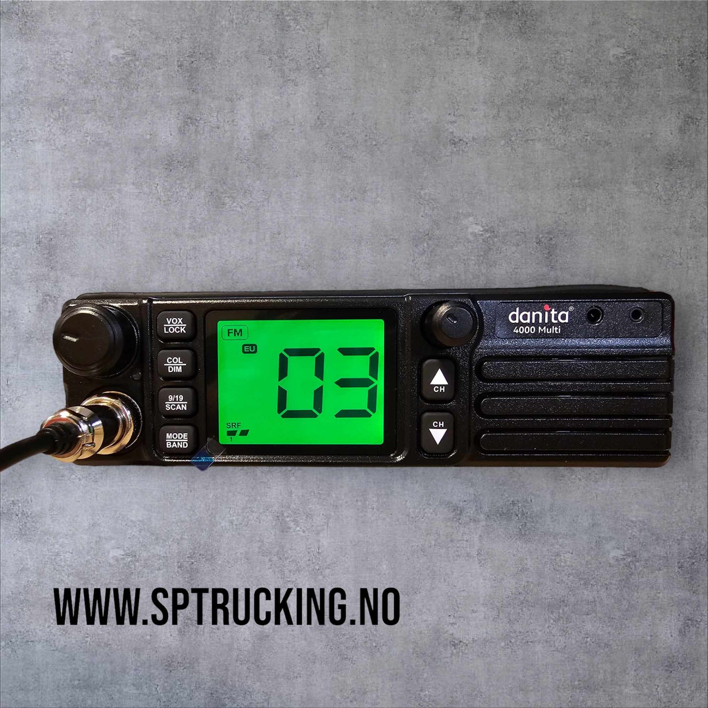 TRUCKER / OFFROAD CB Radio pakke med Antenne, 12 VOLT