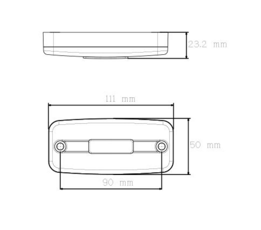 LUCIDITY markeringslys Orange 12/24 Led