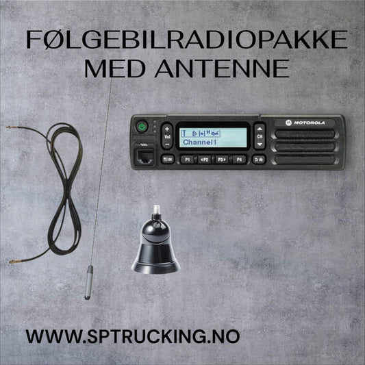 Følgebilradio pakke med Antenne.
