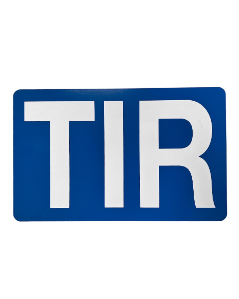TIR Skilt av Aluminium 40x25