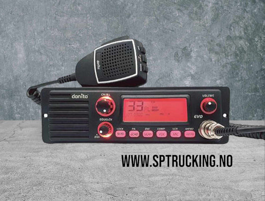 Danita 840 Evo CB-Radio m/ DIN Brakett 12/24 Volt
