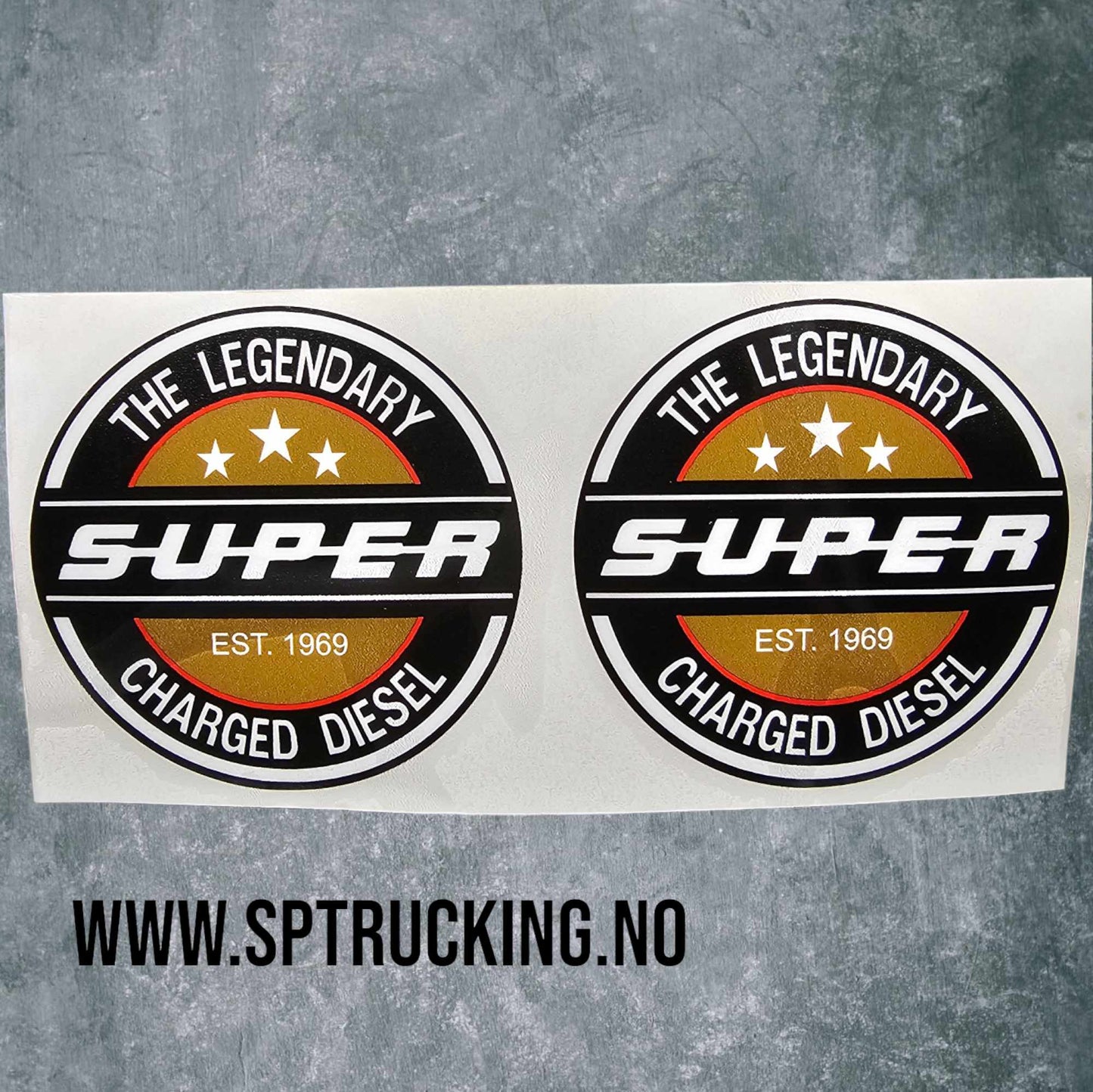 Doorstep stickers set Super Diesel
