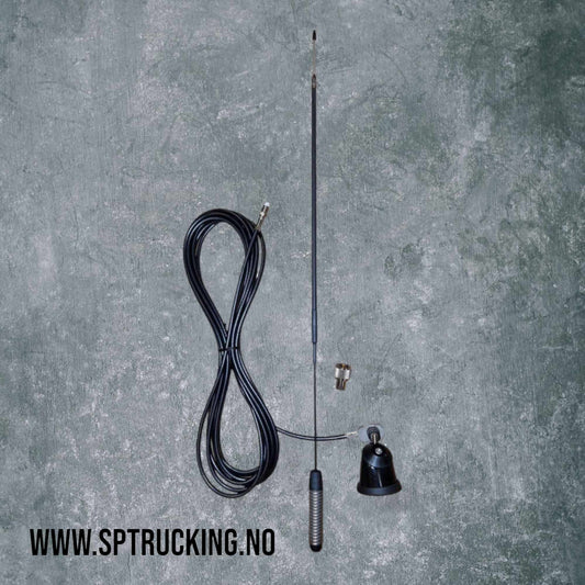 Scan mobil antenne 27 mhz m/vinklet fot