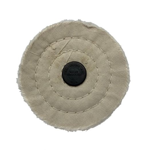 4″ Shank Mounted Cotton Buffing Wheel 50-Ply