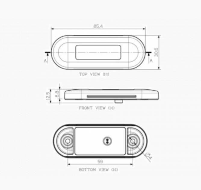 LUCIDITY markeringslys Led orange