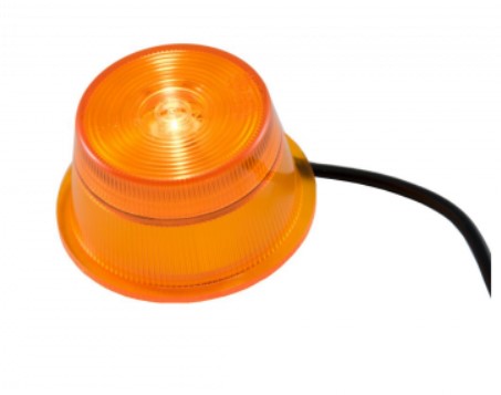 GYLLE glass orange 1 Led 0,5 m kabel