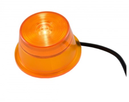 GYLLE glass orange 1 Led 0,5 m kabel