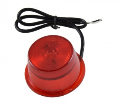 GYLLE glass rødt 1 Led 0,5 m kabel