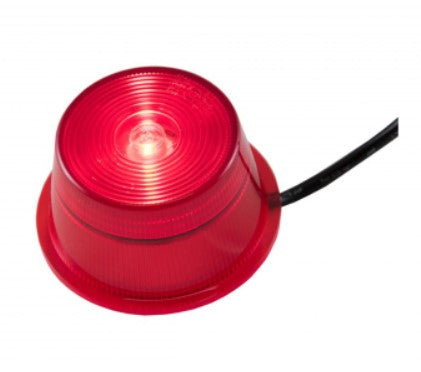 GYLLE glass rødt 1 Led 0,5 m kabel