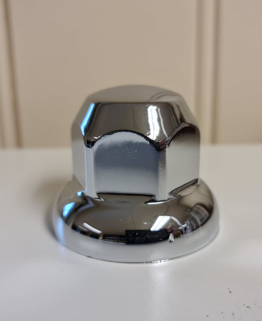 Blanke hjulmutter hetter, plastikk Chrome, 20 stk