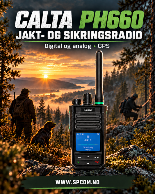 Caltta PH660 Jakt/Sikringsradio M/ GPS og Bluetooth.