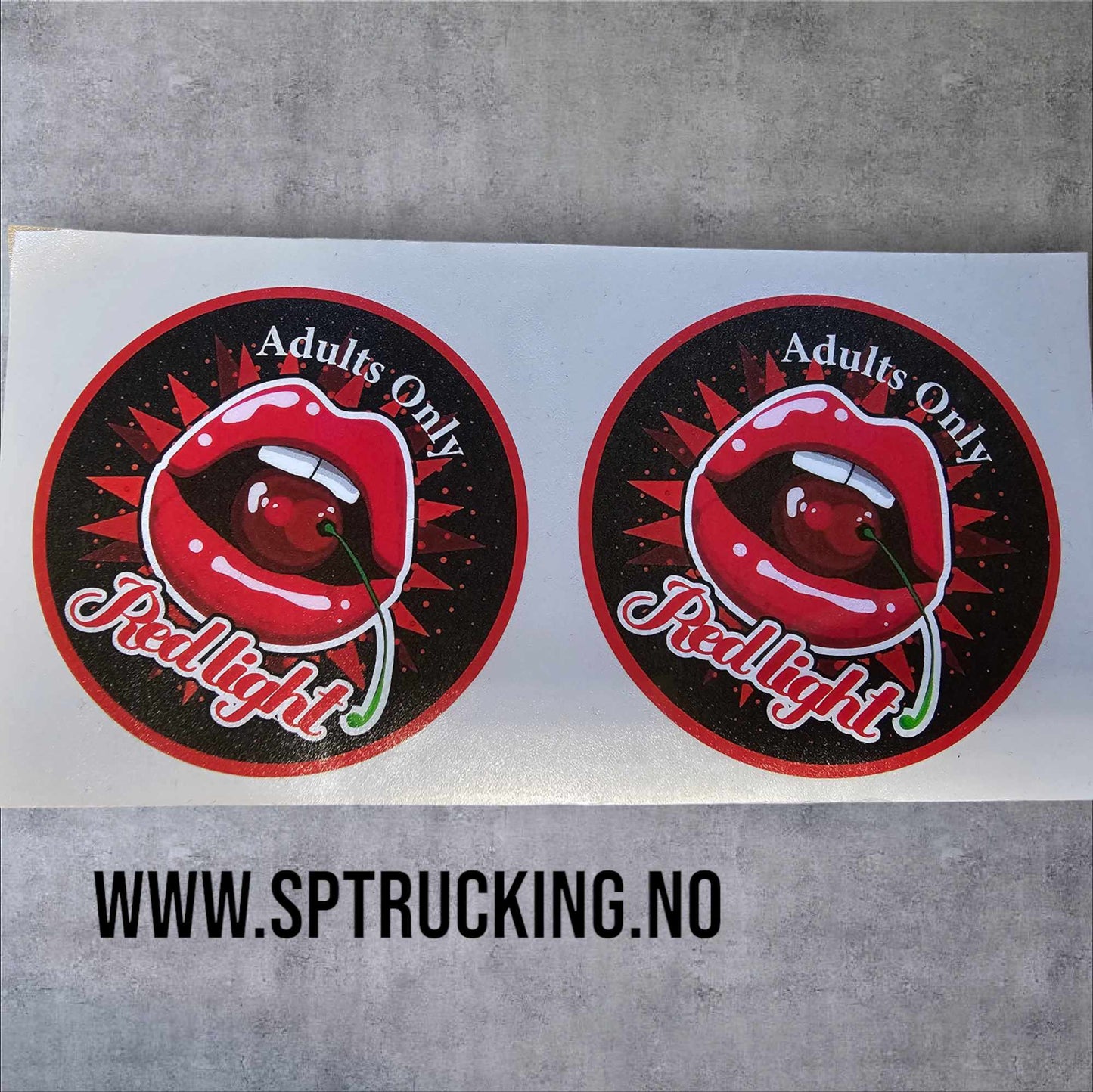 Doorstep sticker kit Redlight Red lips