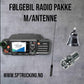 Følgebil radio med Antenne. Fastmontert med DIN str.