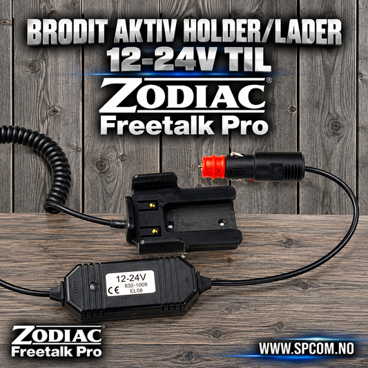Brodit aktiv holder/ Lader 12-24V til Freetalk Pro