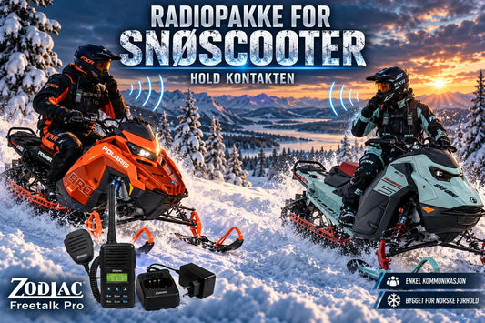 Radio Pakke Snøscooter eller UTV m/ ekstern mikrofon