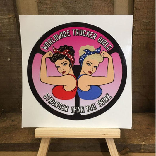 Sticker WorldWide Trucker Girls